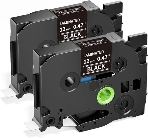Miniatura 9 de Label KINGDOM Etiqueta compatible con Brother TZe-141 Cinta para etiquetadora negra sobre transparente para cubos PT1800 PTE300 PTD400AD, 0.709 in