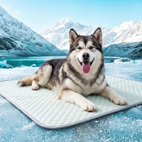 Miniatura 11 de PatiencET Tapete refrescante para perros, 22 x 28 pulgadas, tapete fresco para mascotas para perros y gatos, almohadilla refrescante de seda