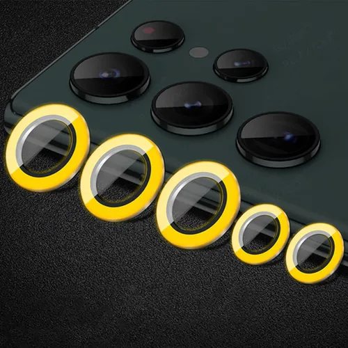 Miniatura 40 de Compatible con iPhone 11 Pro/11Pro Max/12 Pro Luminous Camera Lens Protector Ultra Thin Película de vidrio templado Protector de pantalla de cámara