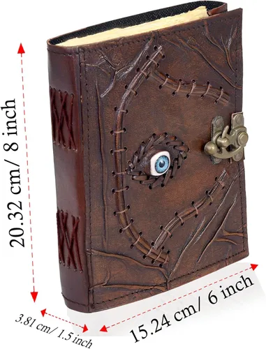 Miniatura 4 de cuero Hocus Pocus Libro de hechizos Diario de cuero para el mal de ojo, libro de hechizos Girmoire Regalos