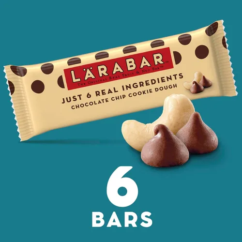 Miniatura 3 de Larabar Barras de masa de galletas con chispas de chocolate, veganas, sin gluten, 6 barras