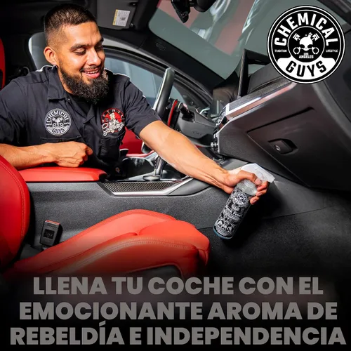 Miniatura 5 de Chemical Guys Black Frost Air - Ambientador en aerosol premium para automóvil y eliminador de olores, aerosol de aroma masculino fresco