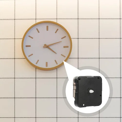 Miniatura 7 de Mecanismo de reloj de cuarzo de repuesto de mecanismo de reloj, piezas de reparación de cuarzo a pilas (sin roscar 0.315 pulgadas)