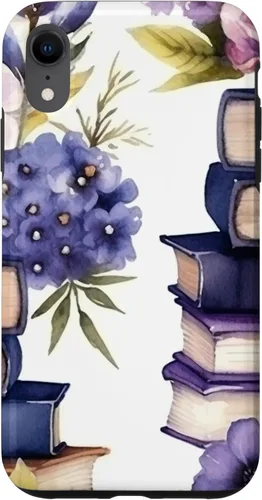 Miniatura 25 de Funda para iPhone 12 Pro Max Book Lover Purple Flower