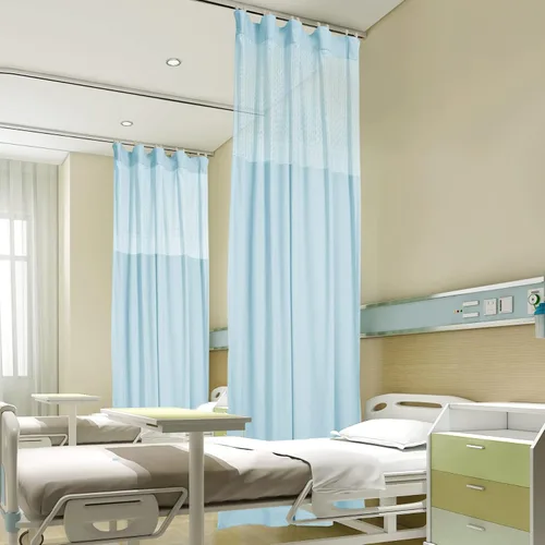 Miniatura 26 de Fcosie Cortinas divisoras de habitación de hospital con ganchos planos para cubículo, pantalla de privacidad para hospital, clínica médica