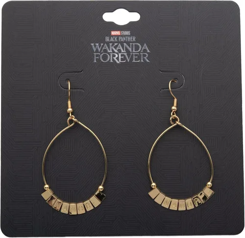 Miniatura 5 de Black Panther Wakanda Forever NAMOR - Aretes colgantes con licencia oficial de Marvel Studios Wakanda Forever