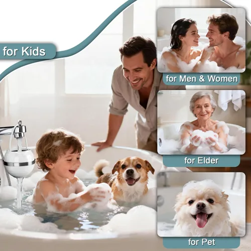 Miniatura 8 de Filtro de baño para bañera, filtro de agua para tina para piel y cabello más suaves, filtro de agua de baño de filtración de grado hotelero de 8