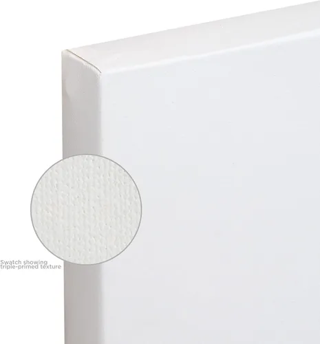 Miniatura 2 de Creative Mark The Edge - Lienzo de algodón de lujo estirado de 1-1/2 pulgadas de profundidad para pintar, 18x30 paquete de 3, peso de 14 oz.
