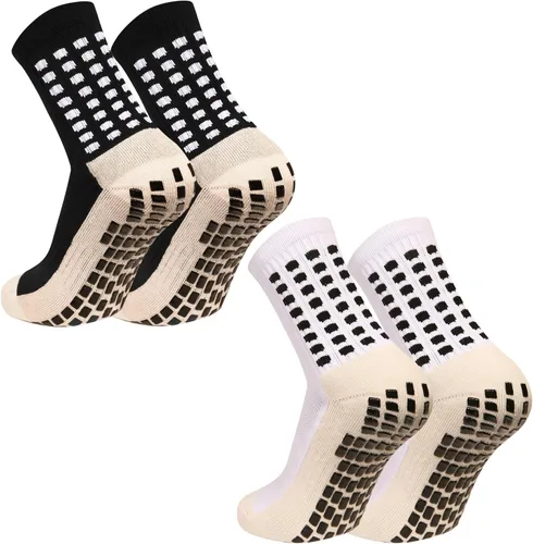 Calcetines de fútbol con agarre para hombre, calcetines atléticos antideslizantes, calcetines de fútbol americano y baloncesto antideslizantes con