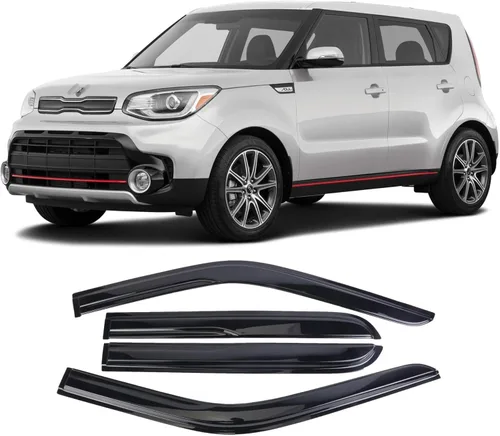 Miniatura 9 de Juego de 4 viseras adhesivas para ventana, deflectores, protectores contra la lluvia, compatible con Toyota Sienna 94153 2004-2009