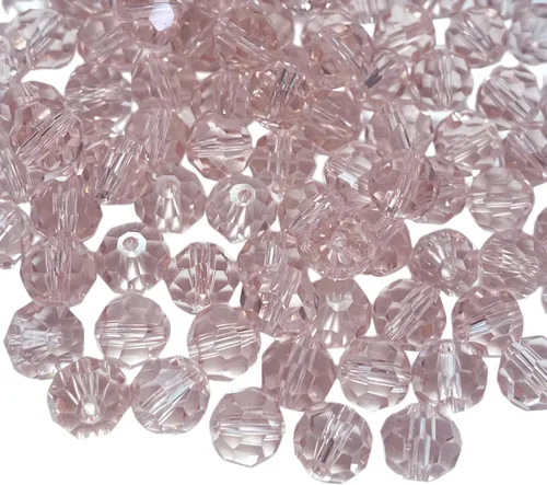 Miniatura 9 de Jmassyang 100 Piezas 8mm Cuentas de Cristal de Vidrio Facetado Redondo, Cuentas Espaciadoras para Hacer Joyas, Pulseras, Collares, Aretes, Campanas