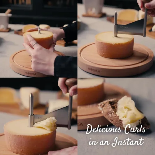Miniatura 9 de BOSKA Rallador de queso Amigo - El original con garantía de 10 años - Rueda de queso para i.a. Tete de Moine, Girolle & Chocolate - Rallador