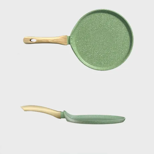 LI-GELISI Sartén antiadherente antiadherente de doble cara, revestimiento de granito suizo, sartén plana para panqueques, sartén plana Tawa, plancha