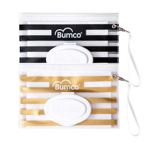 Miniatura 9 de BUMCO Dispensador de toallitas hermético, se mantiene húmedo, bolsa recargable reutilizable, organizador de bolsa de pañales para viajes, embrague