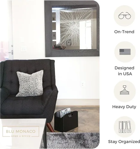 Blu Monaco, revistero de piel Negro