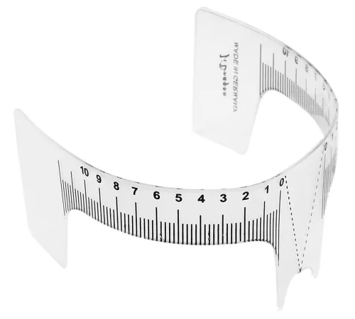 Miniatura 4 de Moyishi Regla de medición de tatuaje de cejas, 3 piezas, plantilla de aseo para modelar, herramienta de medición, juego reutilizable de maquillaje