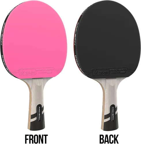 Miniatura 5 de PRO-SPIN Palas de ping pong - Raquetes de tenis de mesa de nivel profesional con fibra de carbono para un control superior Lámina de 7 capas, goma