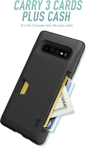Miniatura 3 de Smartish Funda tipo cartera para Galaxy S10 Plus - Wallet Slayer Vol. 1 [funda protectora para tarjetas de crédito con agarre para Samsung] (seda)