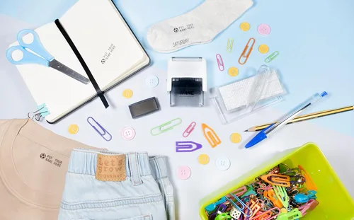 Miniatura 7 de Sello Mine Compact para Ropa y Marcador de Libros Marcador Compacto Personalizado para Ropa de Adultos y Niños Sello de Nombre Personalizado