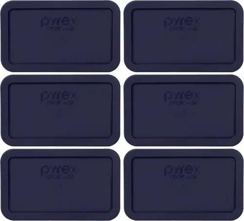 Miniatura 6 de Pyrex 7214-PC 4.8 tazas azul tapa de repuesto para almacenamiento de alimentos, fabricada en Estados Unidos