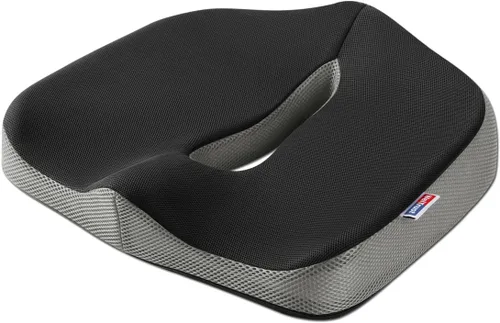 Miniatura 7 de Cojín de asiento para aliviar el dolor de coxis, cojín de espuma viscoelástica para silla de oficina y automóvil, almohadilla ergonómica para silla