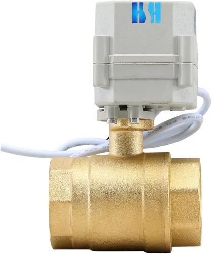 Miniatura 7 de 2 vías 1" 12VDC 9-24VDC 0-10V NPT Válvula de bola motorizada de control de modulación integral proporcional