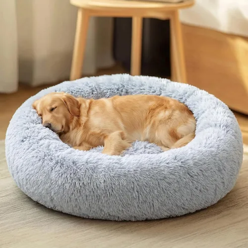 Miniatura 65 de JOLLYVOGUE Cama Calmante para Perros Pequeños - Cama para Perros Pequeños en Forma de Dona Lavable de 23 Pulgadas para Gatitos y Cachorros, Camas