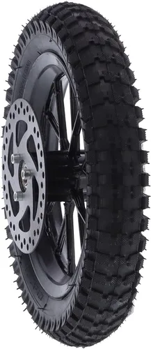 Miniatura 8 de Acouto Rueda trasera de bicicleta de bolsillo de 12.5 x 2.75 pulgadas para Coolster de 2 tiempos Mini Dirt Bike QG50 rueda trasera neumático llanta