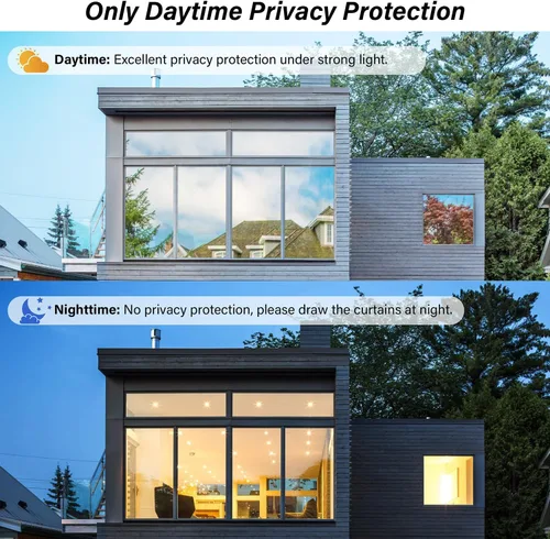 Miniatura 41 de Kromapolis Película de privacidad para ventana, cubierta de vinilo para vidrio, película decorativa de vitral, esmerilada para ventana, se adhiere
