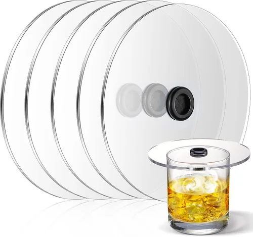 6 fundas para tazas de pistola de ahumar, tapas de infusor, fundas de bebidas de cóctel, accesorios para pistolas de fumar para copas de vino,