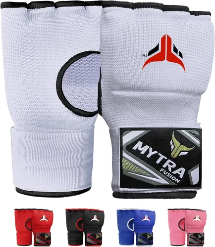 Miniatura 10 de Mytra Fusion Guantes interiores híbridos de boxeo para niños, boxeo, artes marciales mixtas, Muay Thai, gimnasio, entrenamiento, gel, guantes