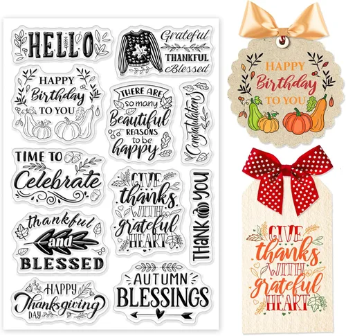 Miniatura 19 de INFUNLY Sellos Transparentes de Mascotas para Hacer Tarjetas, Sellos de Silicona Transparente Perro + Gato, Sellos de Goma para DIY, Álbum