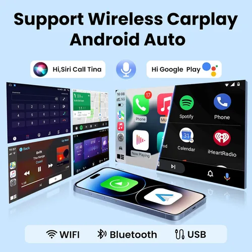 Miniatura 4 de [8Core 4G+64G] Radio de coche para Ford F150 2009-2014: 9 pulgadas 1280 * 800 HD pantalla táctil estéreo con Carplay inalámbrico Android Auto 5G