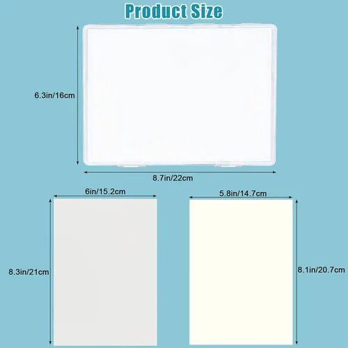Miniatura 6 de Paletas húmedas para pintar miniaturas, incluyendo 100 piezas de papel, kit de paleta húmeda para pintura acrílica, paleta de pintura húmeda