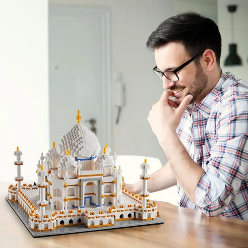 Miniatura 4 de Kadablk Serie de arquitectura para adultos y adolescentes, juego de construcción de Taj Mahal, kit de construcción de modelos 3950 PCS, juego