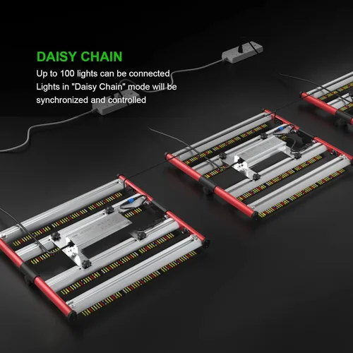 Miniatura 6 de AGLEX 240W luces LED para cultivo UV IR para plantas de interior con 780 piezas de diodos, cadena de margaritas plegable y regulable, espectro