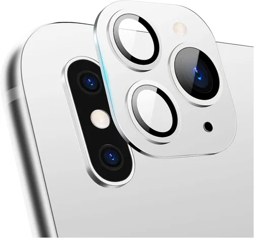 Miniatura 8 de LucBuy Protector de lente de cámara para iPhone X/XS/XS MAX Convert to iPhone 11 Pro/11 Pro Max, película de vidrio templado transparente ultra