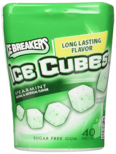 Miniatura 9 de ICE BREAKERS Ice Cubes - Botella de goma de mascar sin azúcar, 3.24 oz (40 piezas)