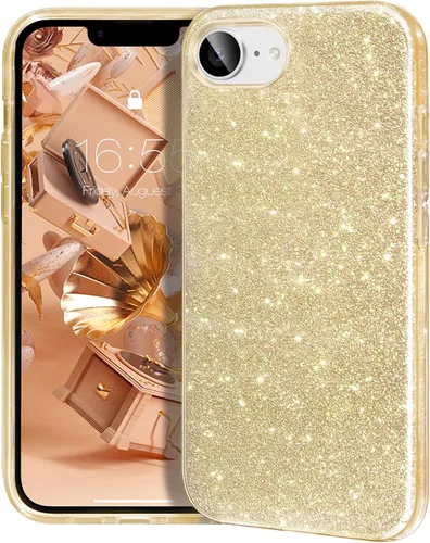 Miniatura 35 de MATEPROX - Funda compatible con iPhone Air de 6.5' [2025], carcasa protectora de 3 capas con purpurina brillante y tendencia, anti-arañazos y a