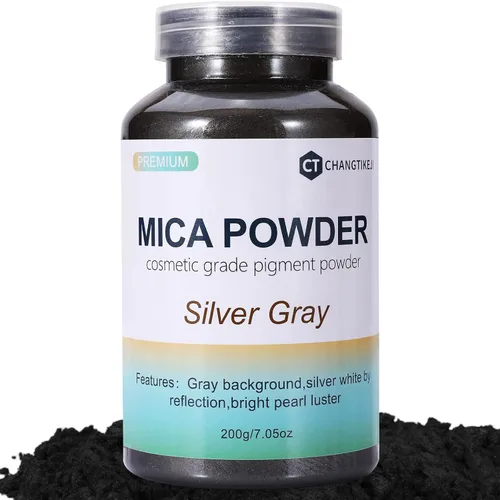 Miniatura 12 de CHANGTIKEJI Polvo de Mica ，100 Colores - 10g/Botella de Pigmento Natural para Resina Epóxica，Brillo de Labios，Sombra de Ojos,Ambientadores