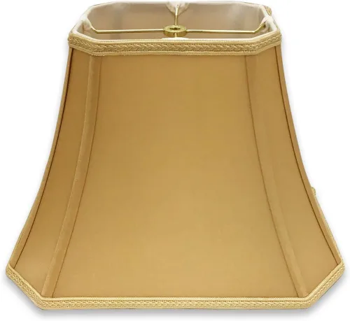 Miniatura 18 de Royal Designs, Inc. Sombra de lámpara de campana con corte rectangular de esquina, diseño de 6.25 x 8 x 11 x 16 x 12 - Paquete de 1 Beige