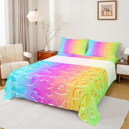 Miniatura 14 de Juego de sábanas abstractas de piel de guepardo, tamaño individual, decoración de lujo para habitación de niños, niñas y mujeres, juego de ropa