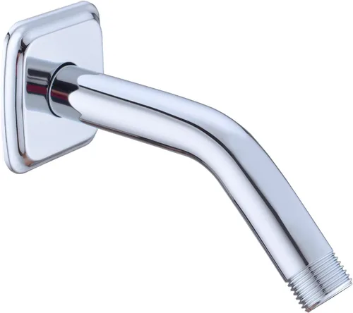 Miniatura 15 de TRUSTMI Brazo de ducha en ángulo con brida montado en la pared, tubo de extensión de repuesto curvado de 9 pulgadas para cabezal de ducha fijo
