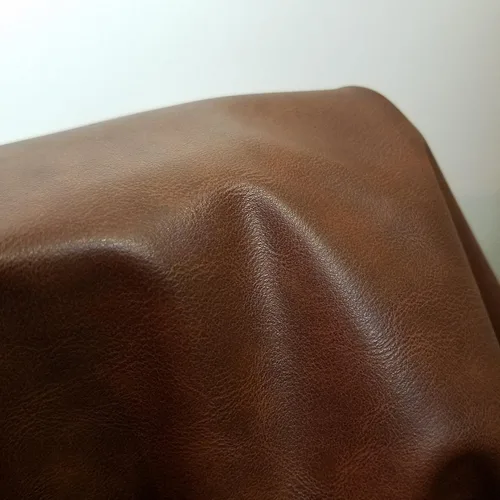 Miniatura 6 de NAT Leathers Cuero sintético vegano suave marrón tostado mate (vegano aprobado por PETA) 1 yarda (36 pulgadas x 54 pulgadas de ancho) cortado