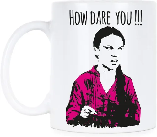Miniatura 4 de We Got Good Greta Thunberg - Taza con texto en inglés «How Dare You Climate Change»