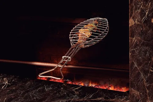 Miniatura 22 de Tramontina 26461/100 Churasco - Cepillo limpiador para parrilla de barbacoa de 17.3 pulgadas (17.3 in), red de eliminación de quemaduras para placas
