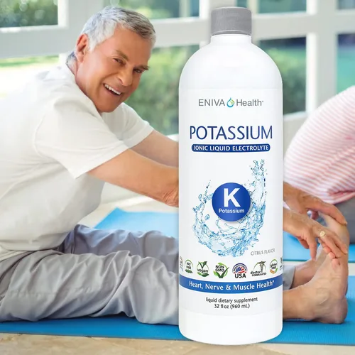 Miniatura 6 de Eniva Health - Suplemento iónico líquido de potasio para reemplazo de electrolitos y apoyo metabólico 600 mg Sin gluten, sin azúcar y apto
