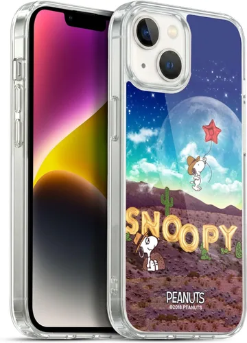 Miniatura 113 de Head Case Designs Funda de gel con licencia oficial de Peanuts Nebula Cactus Needles Snoopy Space Cowboy [protección de grado militar] compatible
