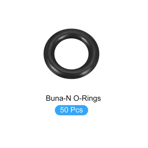 Miniatura 5 de Juntas tóricas de goma de nitrilo Buna-N, [para grifo, manguera de agua, filtro, bomba, tubo de aire, conexiones de gas] - 0.197 x 0.118 x 0.039 in