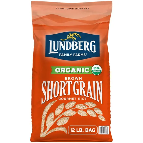 Miniatura 10 de Lundberg Arroz Integral de Grano Corto, Certificado Orgánico Regenerativo – Ligeramente a Nuez, Arroz Pegajoso Cultivado Responsablemente